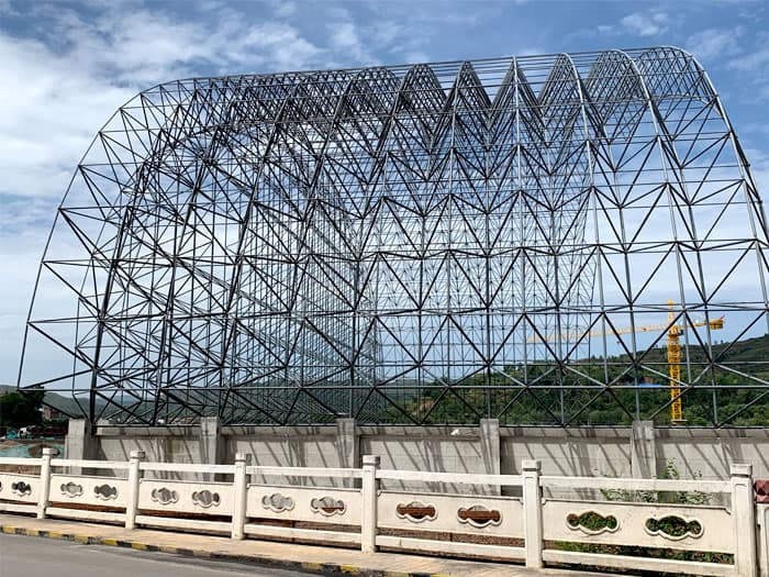 滁州山寨矿储煤棚网架